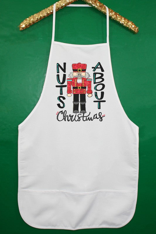 Nuts About Christmas Nutcracker Holiday Apron