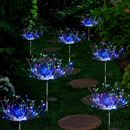 120LED Multicolor Solar Firework Lights Garden Christmas decorations - G&K's