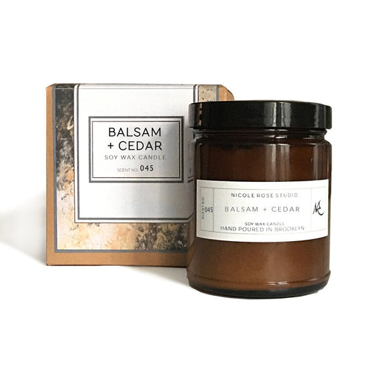 Balsam + Cedar Soy Wax Candle - G&K's