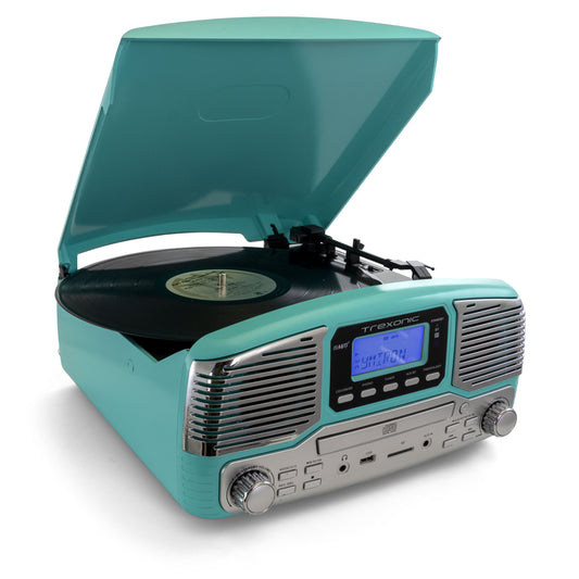 Trexonic 50's inspired Record Player is designed to be a blast from the past
