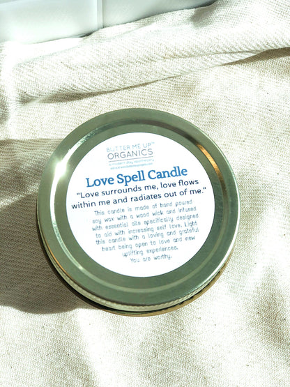 Love Spell / Intention Candle/ Ritual Candle / Love and Light / Rose - G&K's