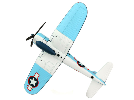 Vought F4U Corsair Fighter Aircraft "VMF-422 First Lieutenant Robert 'Cowboy' Stout" United States Navy 1/100 Diecast Model Airplane by Postage Stamp - G&K's